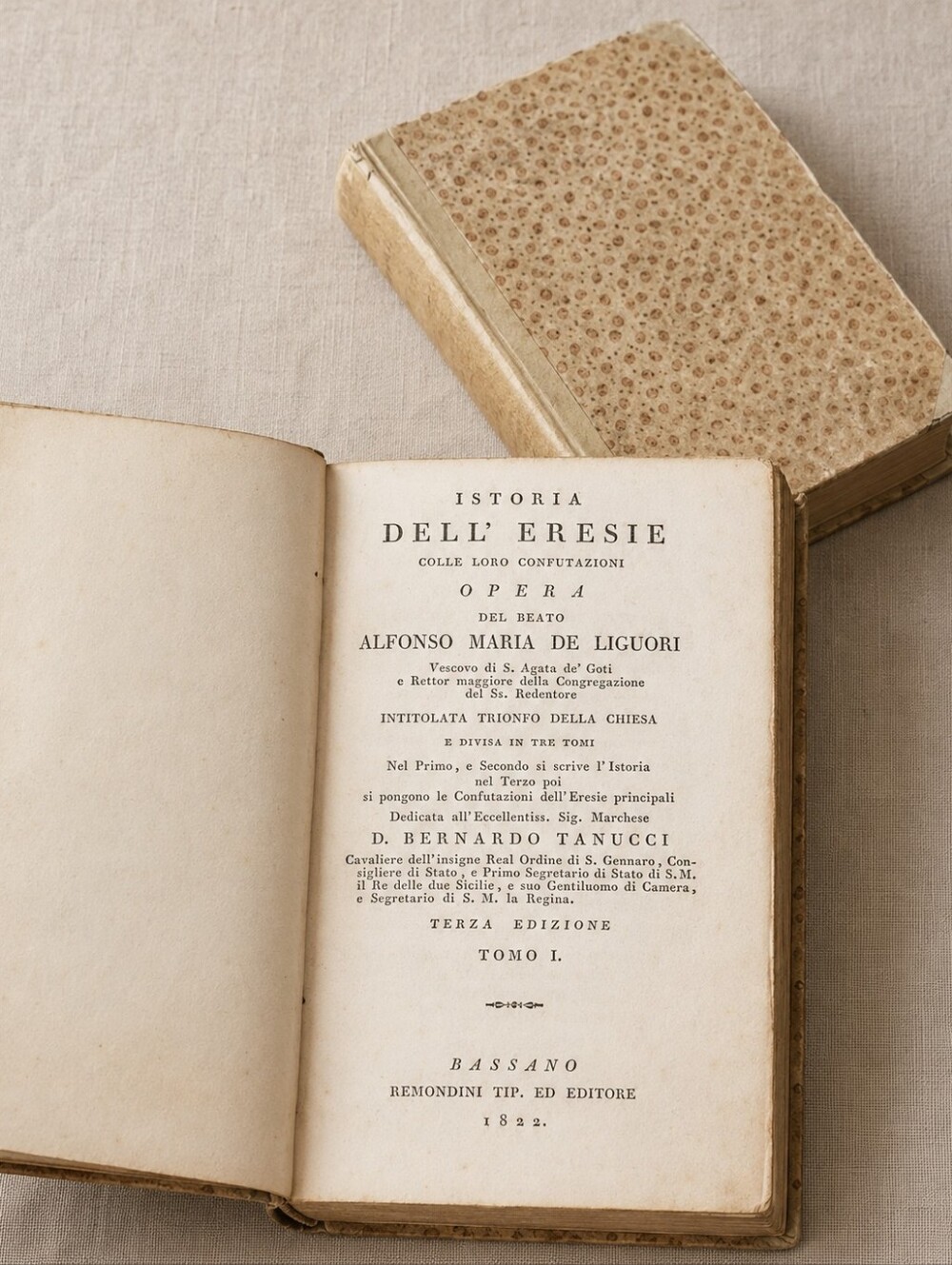 1822 Liguori 'Istoria dell'eresie' by Alfonso Maria de Liguori
